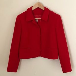 Vintage Pendleton Wool Red Crop Jacket Size 8